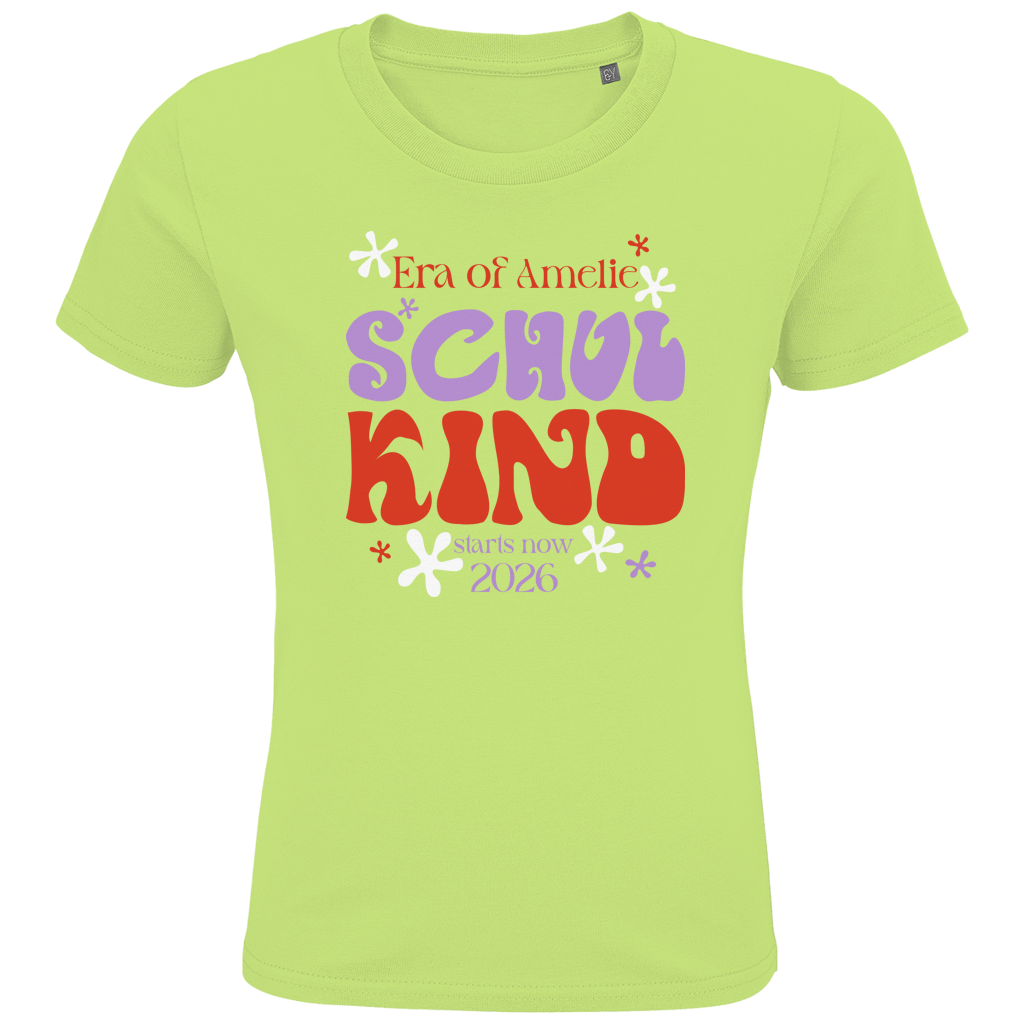 Schulkind T Shirt "Era of School" mit Wunschname