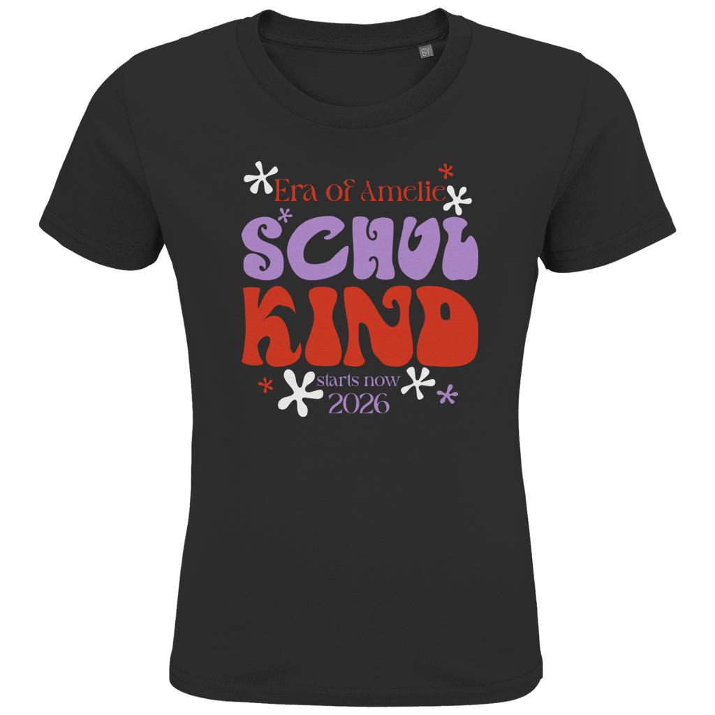 Schulkind T Shirt "Era of School" mit Wunschname
