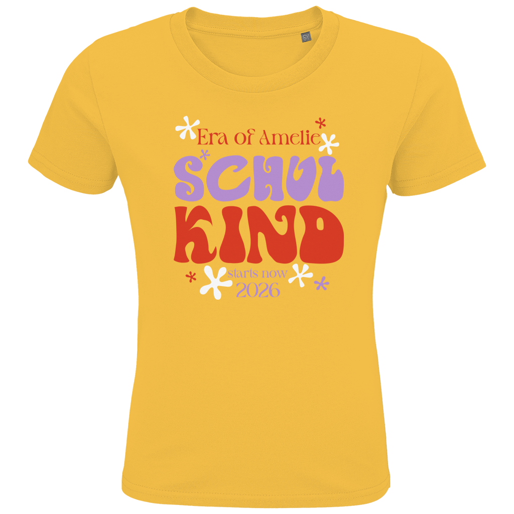 Schulkind T Shirt "Era of School" mit Wunschname