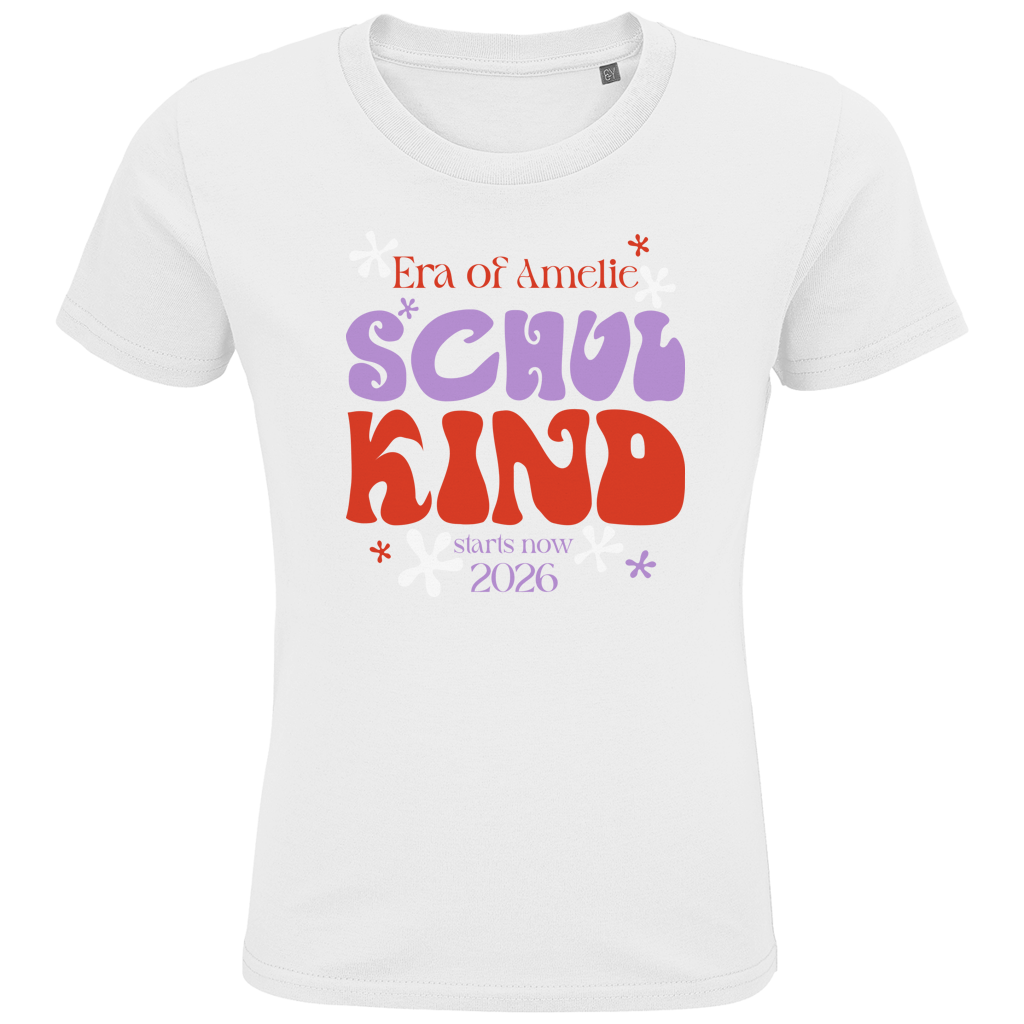 Schulkind T Shirt "Era of School" mit Wunschname
