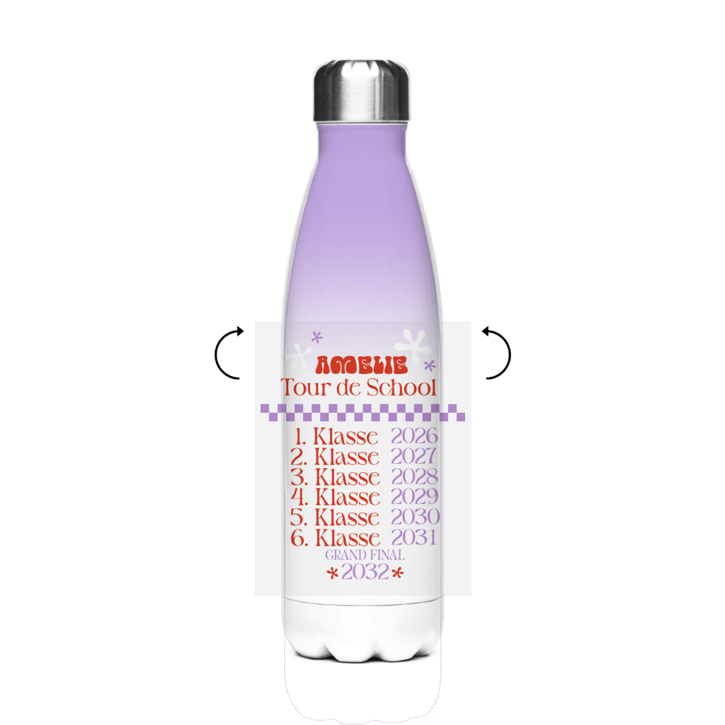 Isoflasche "Era of School" – Robuste Edelstahl-Thermosflasche (500 ml)
