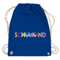 Turnbeutel Schulkind minimalistisch bunt