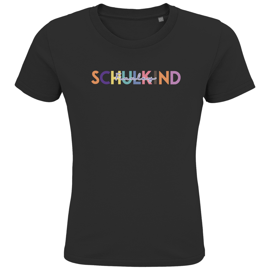 Schulkind T-Shirt "Minimalist bunt" mit Wunschnamen
