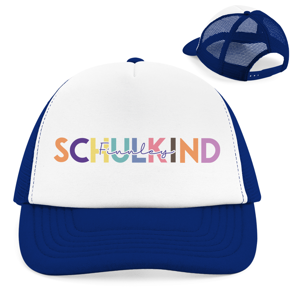 Retro Trucker Cap Schulkind minimalistisch bunt