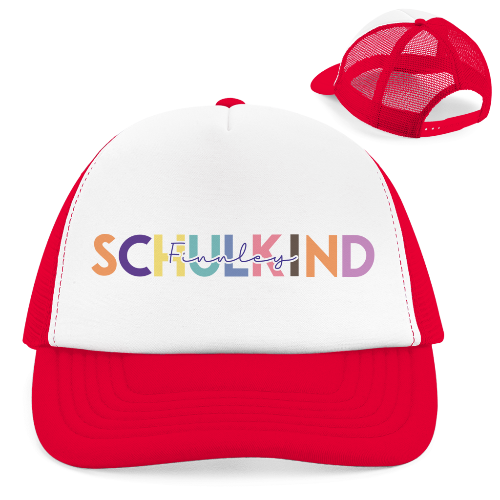 Retro Trucker Cap Schulkind minimalistisch bunt