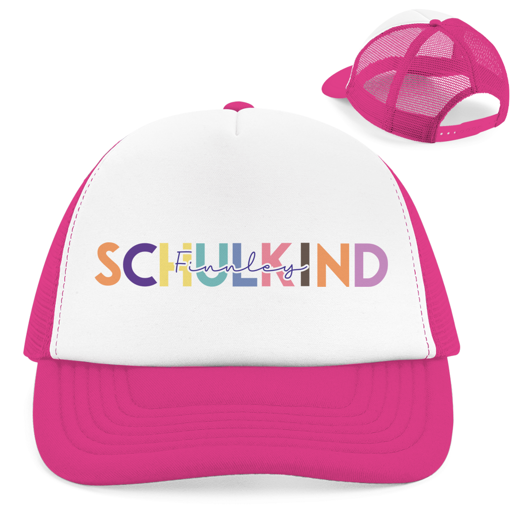 Retro Trucker Cap Schulkind minimalistisch bunt