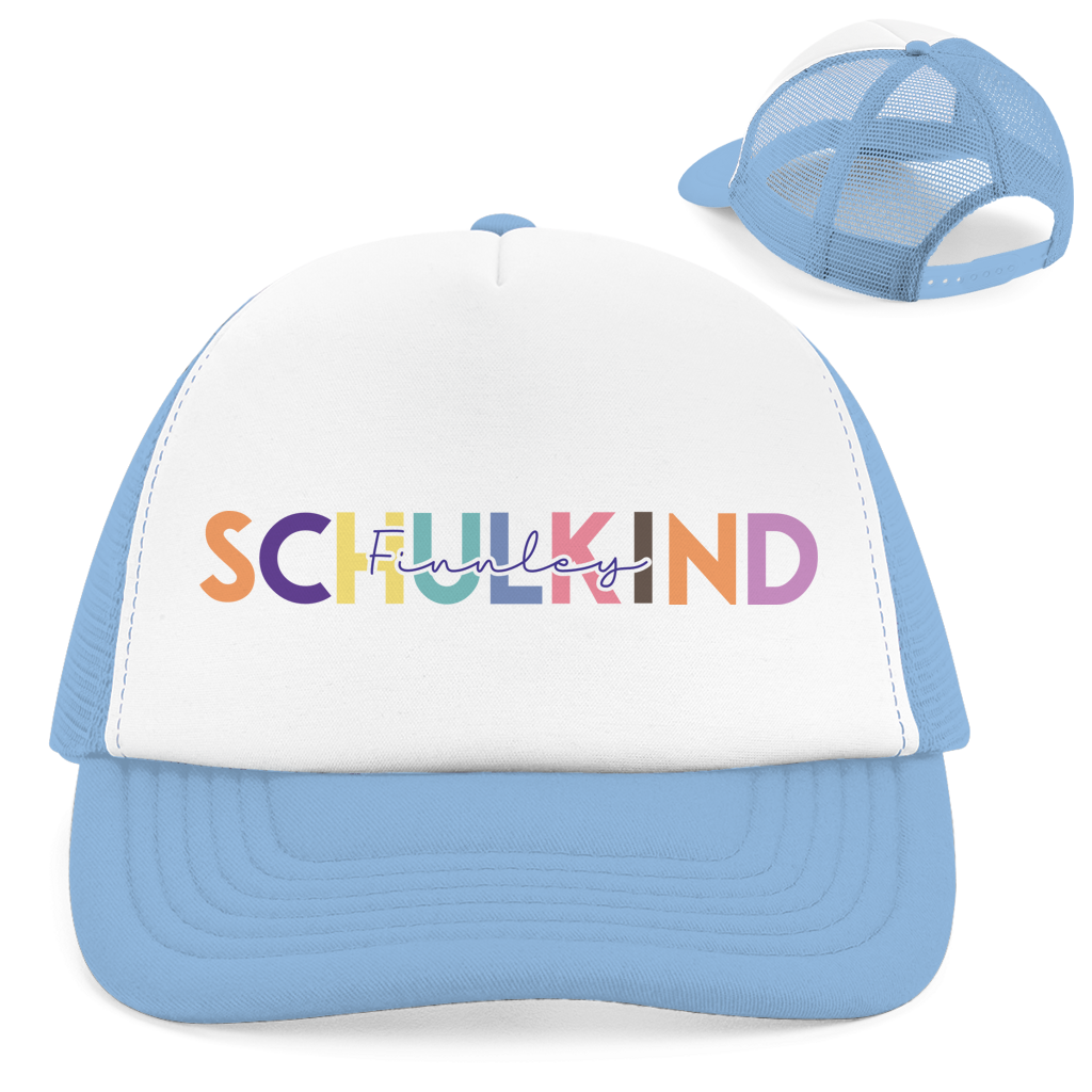 Retro Trucker Cap Schulkind minimalistisch bunt