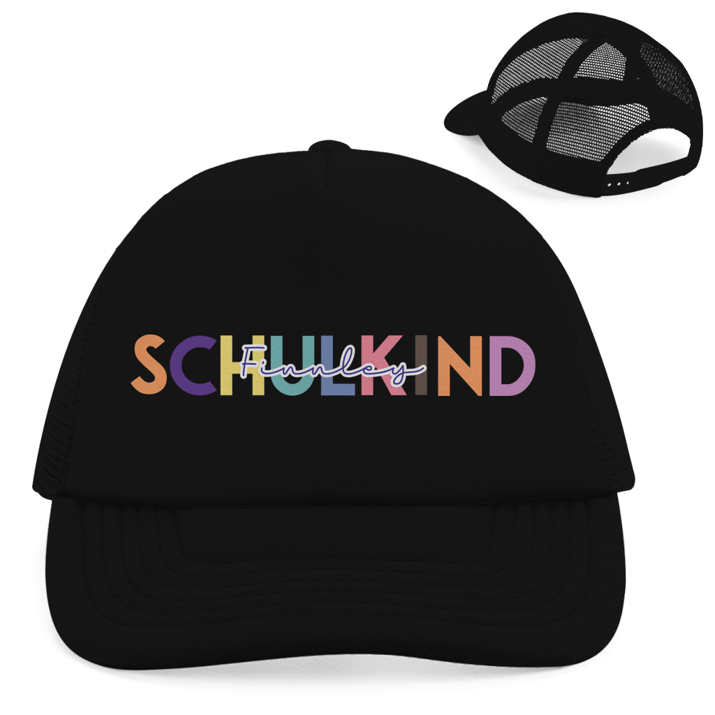 Retro Trucker Cap Schulkind minimalistisch bunt