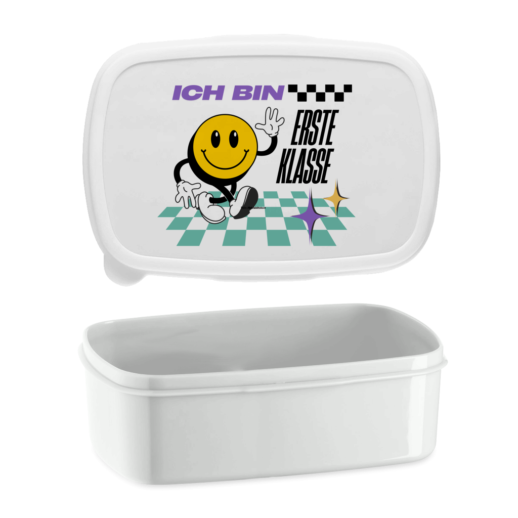 Lunchbox Ich bin Erste Klasse dunkler HG