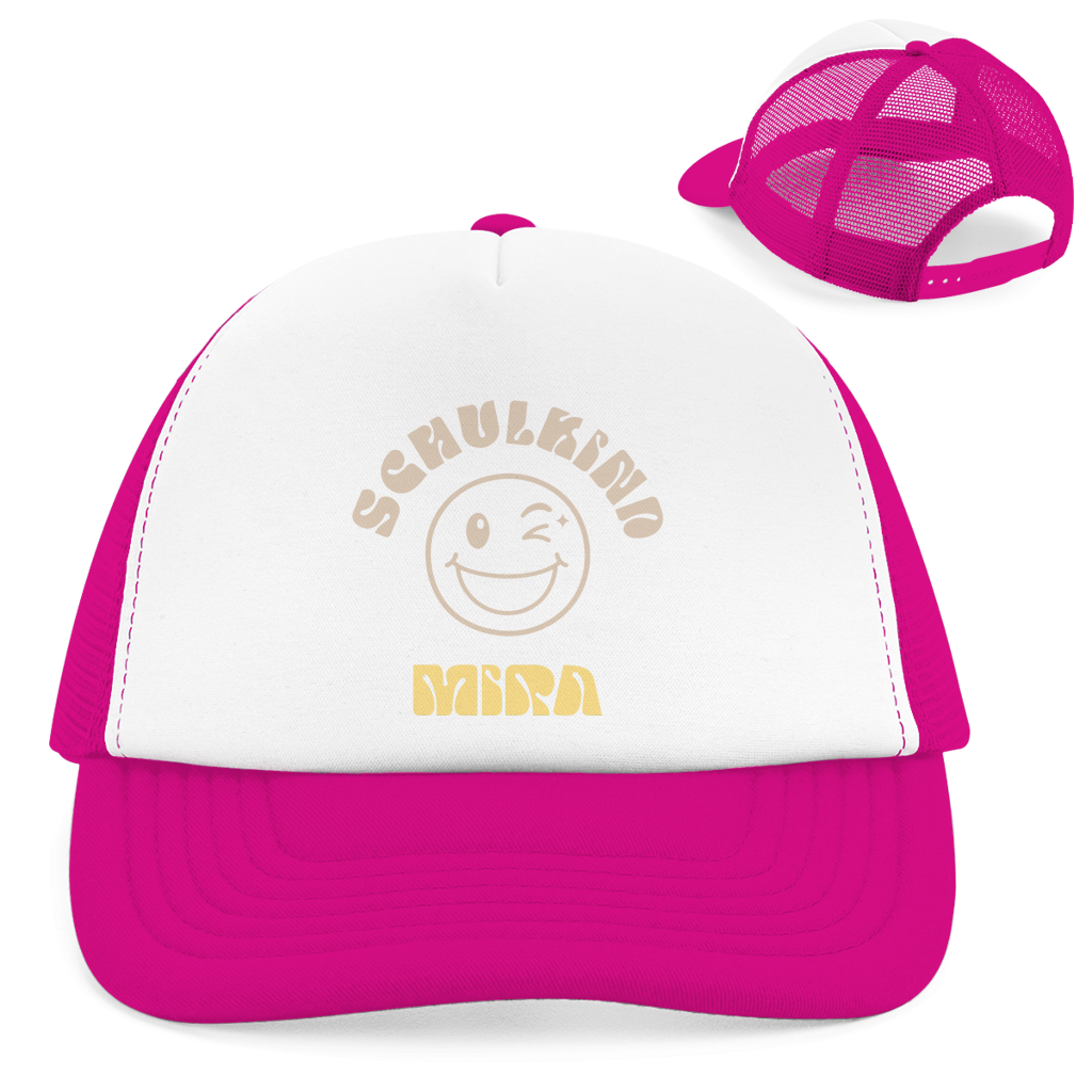 Retro Trucker Cap Badge Flowy Art