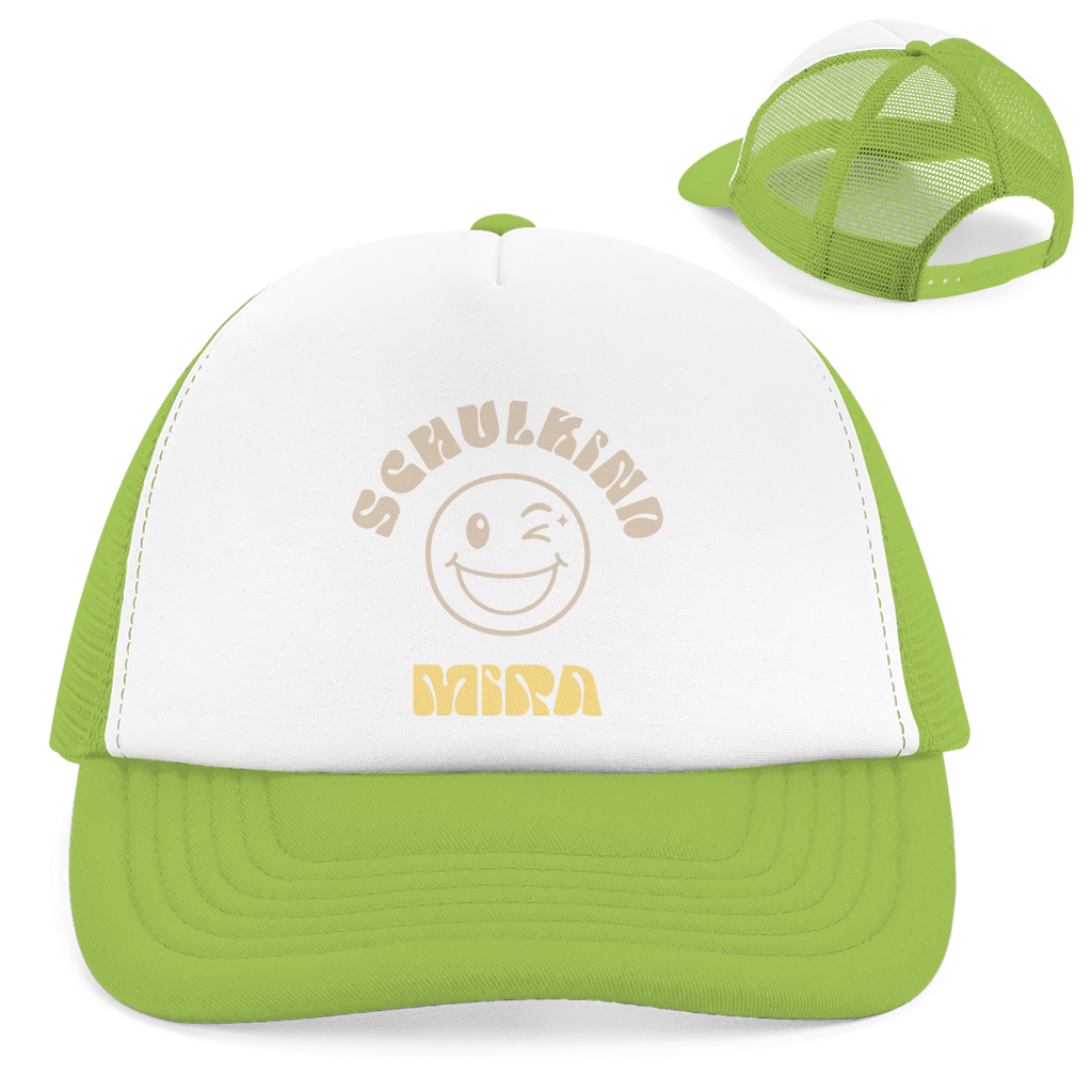 Retro Trucker Cap Badge Flowy Art