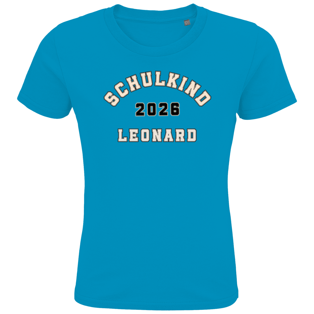 Schulkind T-Shirt "College Style" mit Wunschnamen