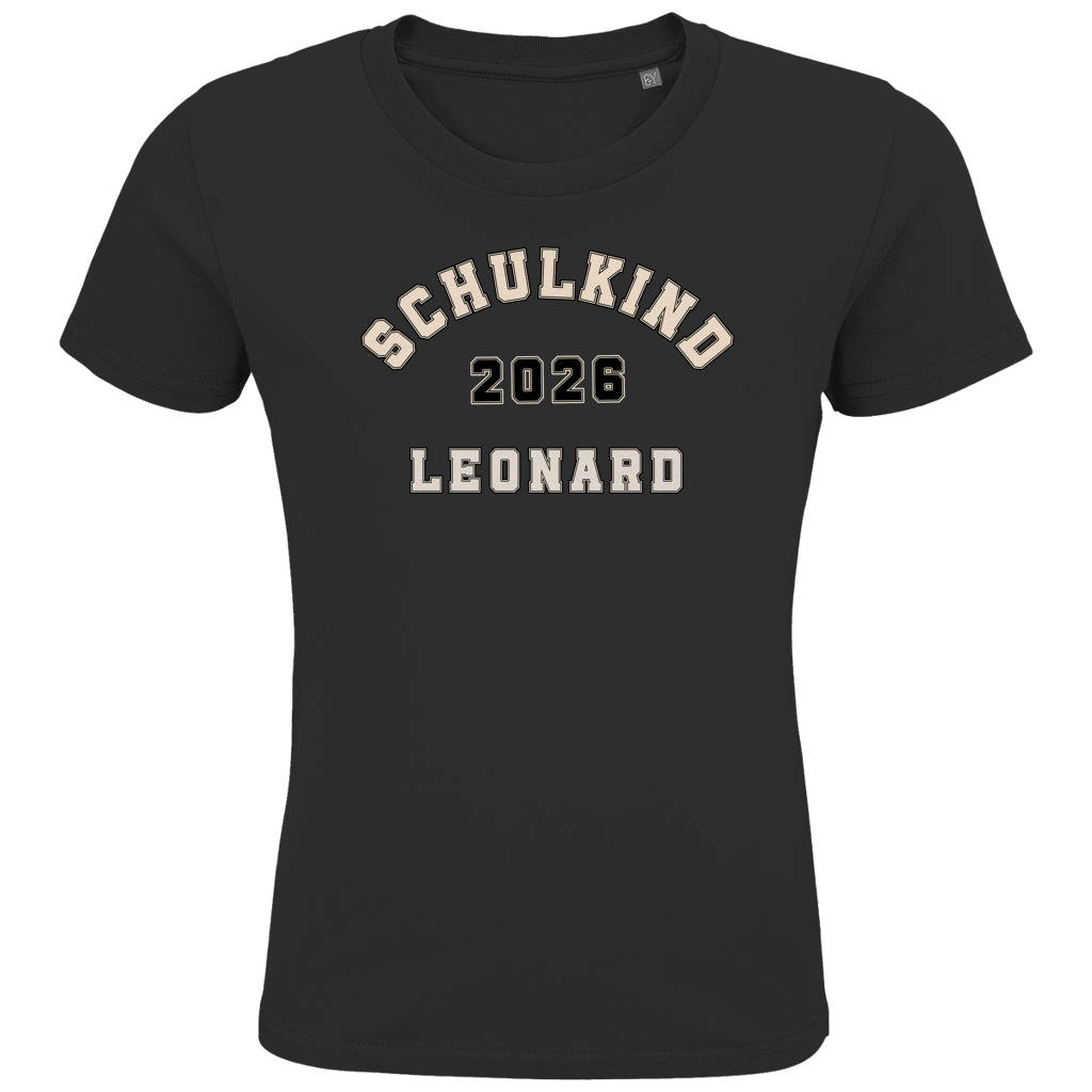 Schulkind T-Shirt "College Style" mit Wunschnamen