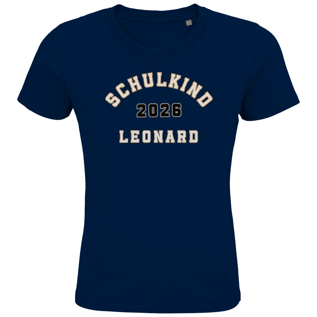Schulkind T-Shirt "College Style" mit Wunschnamen