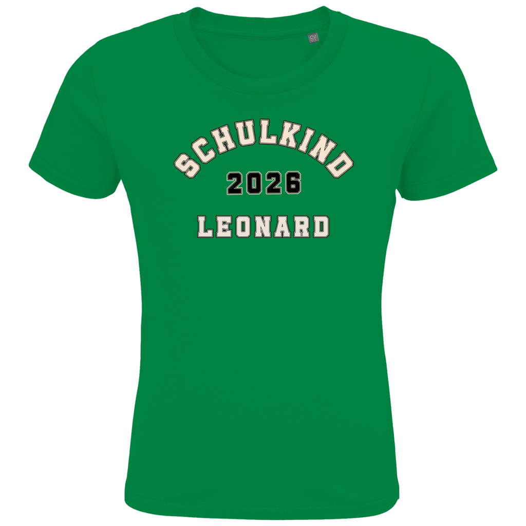 Schulkind T-Shirt "College Style" mit Wunschnamen