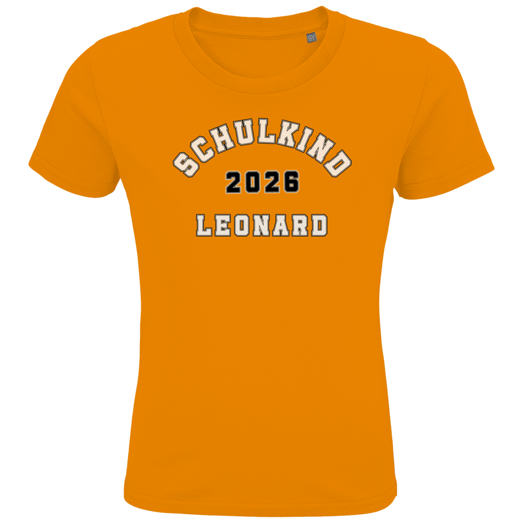 Schulkind T-Shirt "College Style" mit Wunschnamen