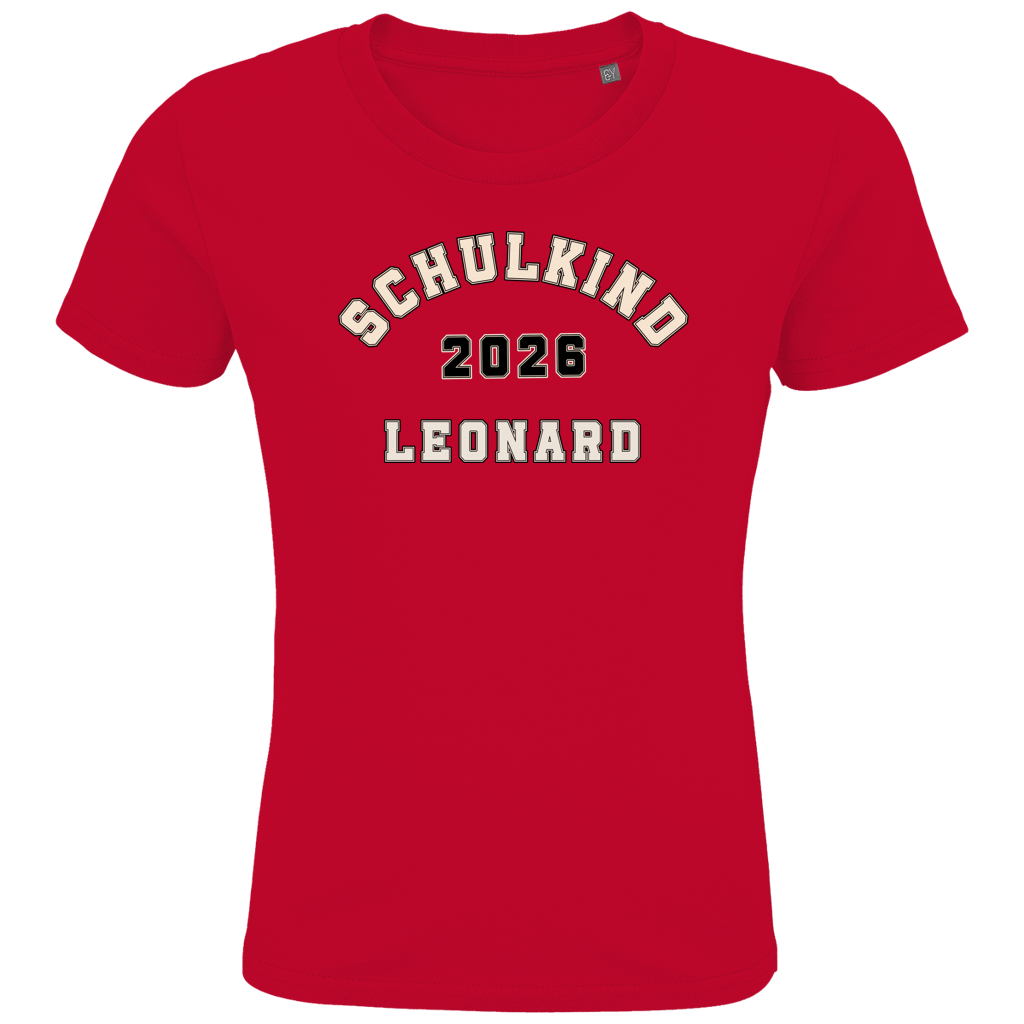 Schulkind T-Shirt "College Style" mit Wunschnamen