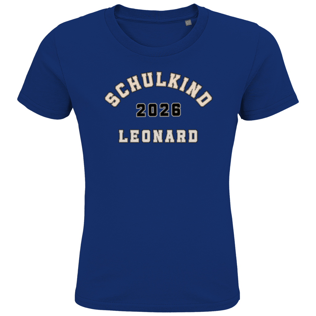 Schulkind T-Shirt "College Style" mit Wunschnamen