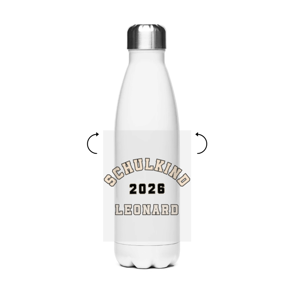 Isoflasche "College Style" – Robuste Edelstahl-Thermosflasche (500 ml)