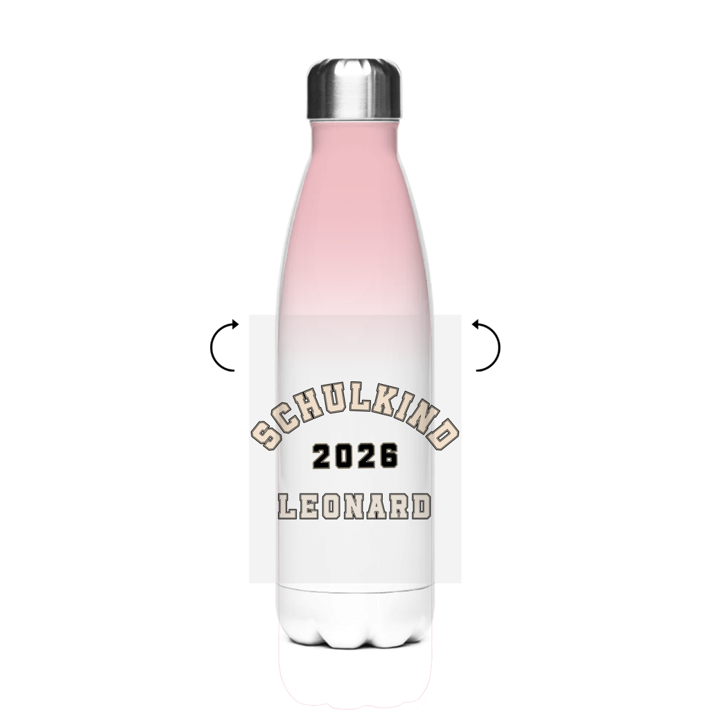 Isoflasche "College Style" – Robuste Edelstahl-Thermosflasche (500 ml)