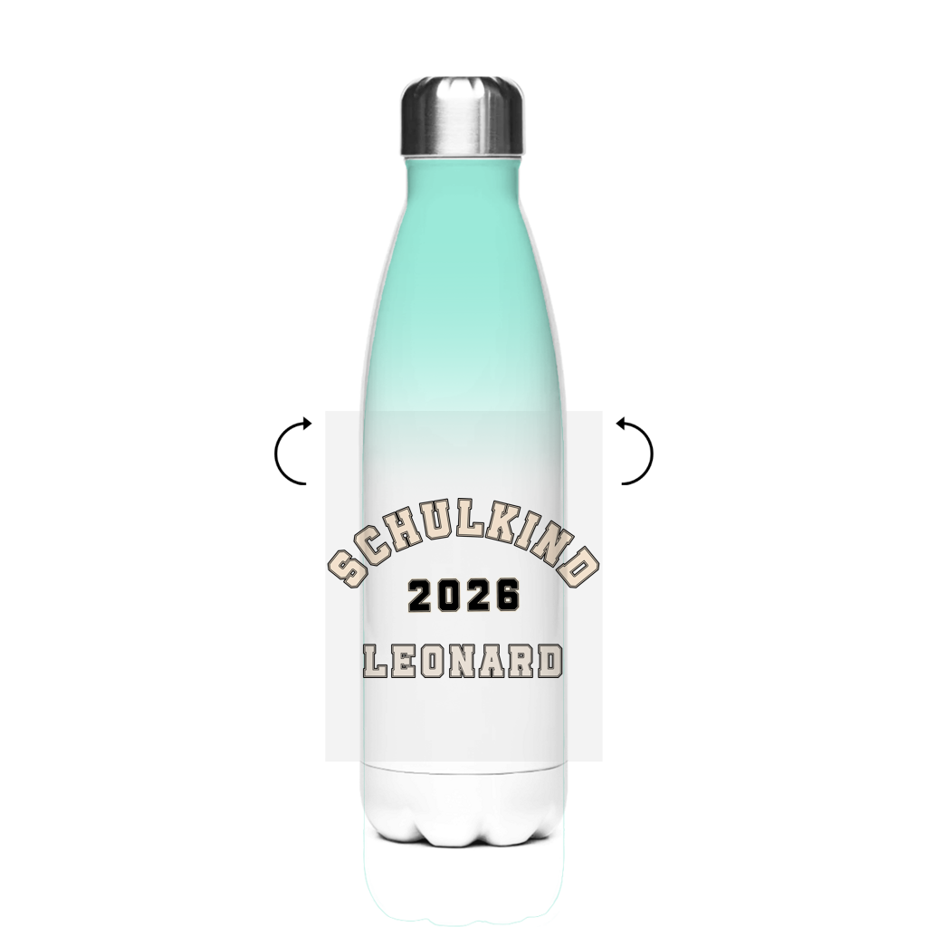 Isoflasche "College Style" – Robuste Edelstahl-Thermosflasche (500 ml)