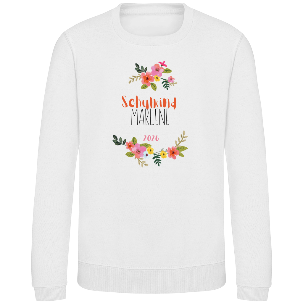 Kinder Sweatshirt Blumenkranz