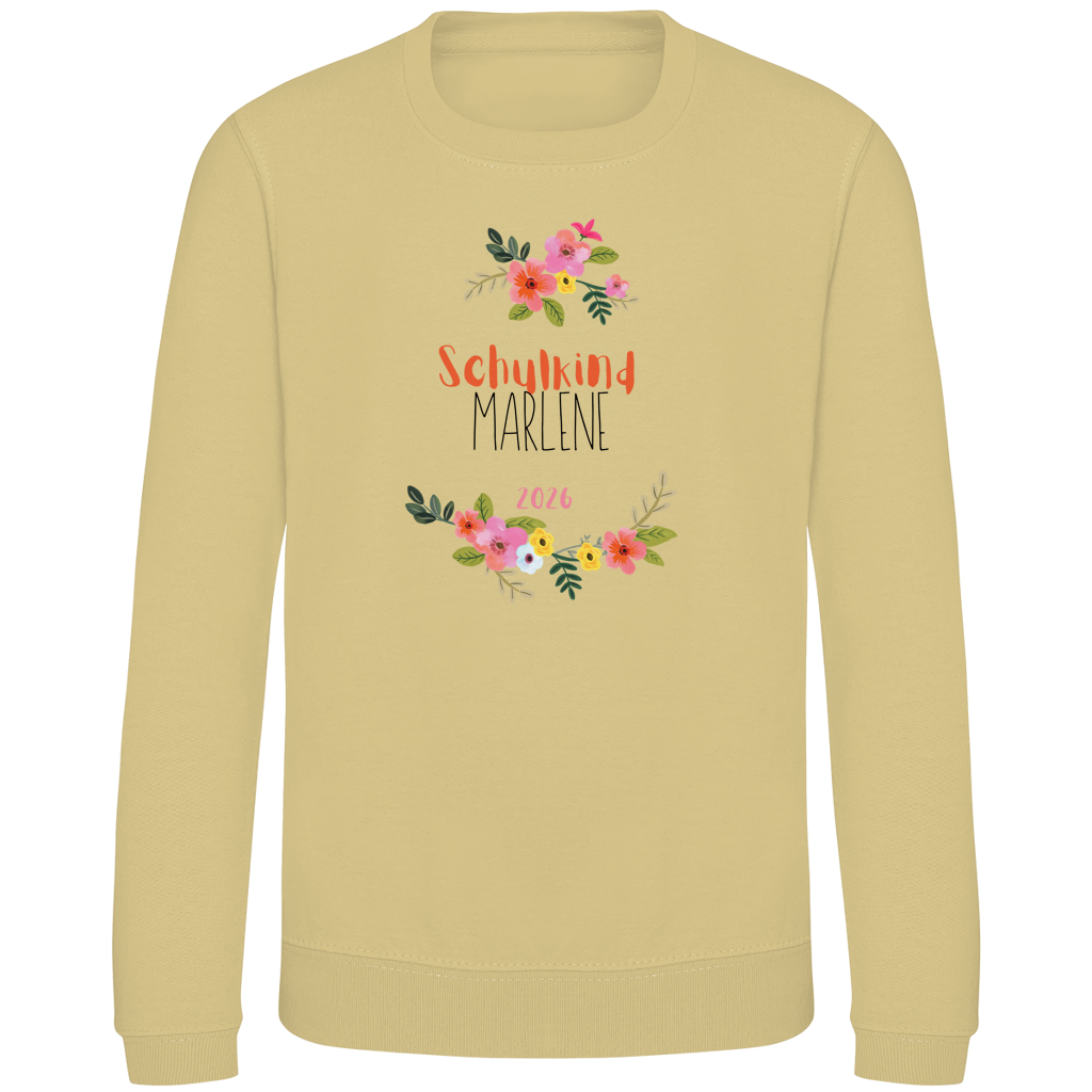 Kinder Sweatshirt Blumenkranz