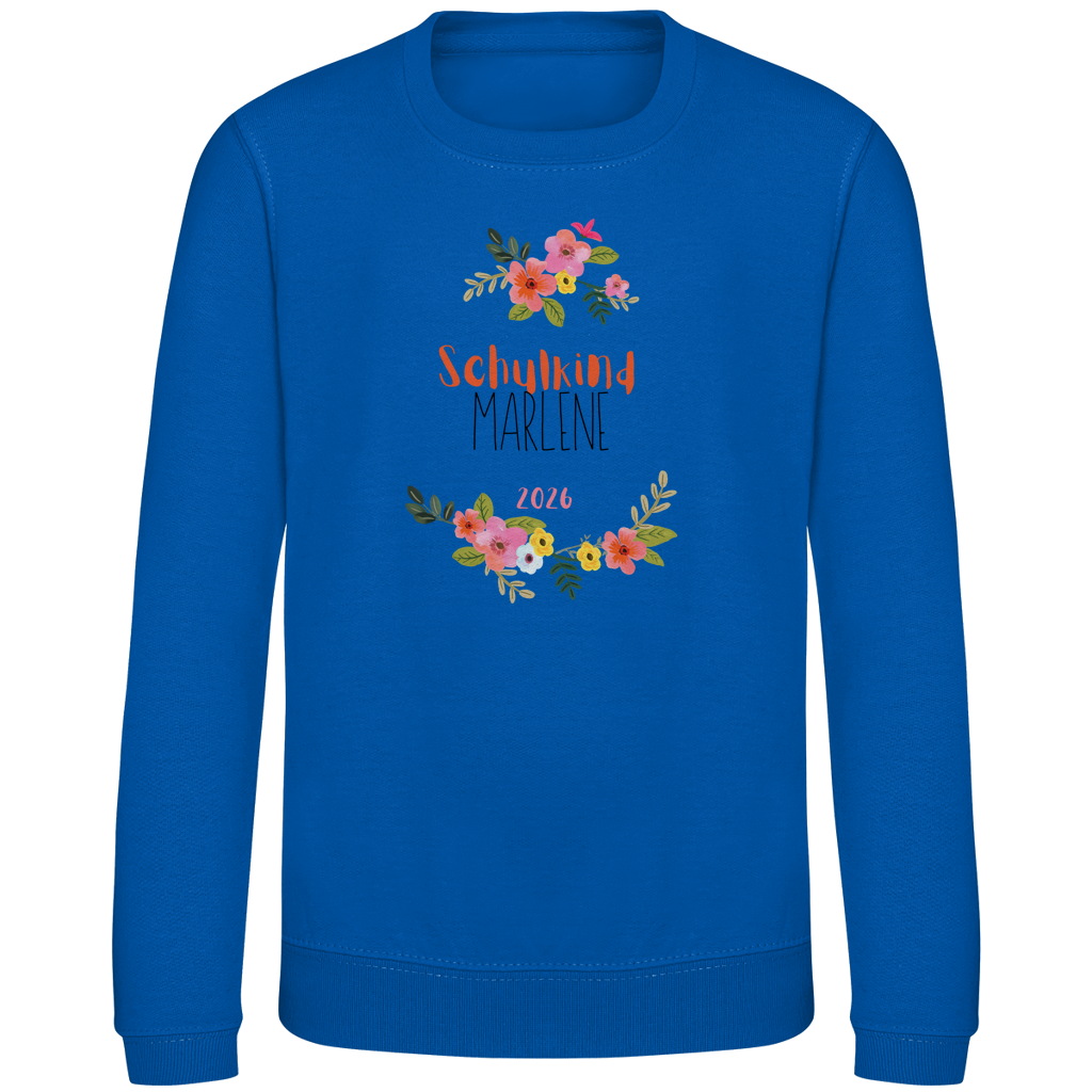 Kinder Sweatshirt Blumenkranz