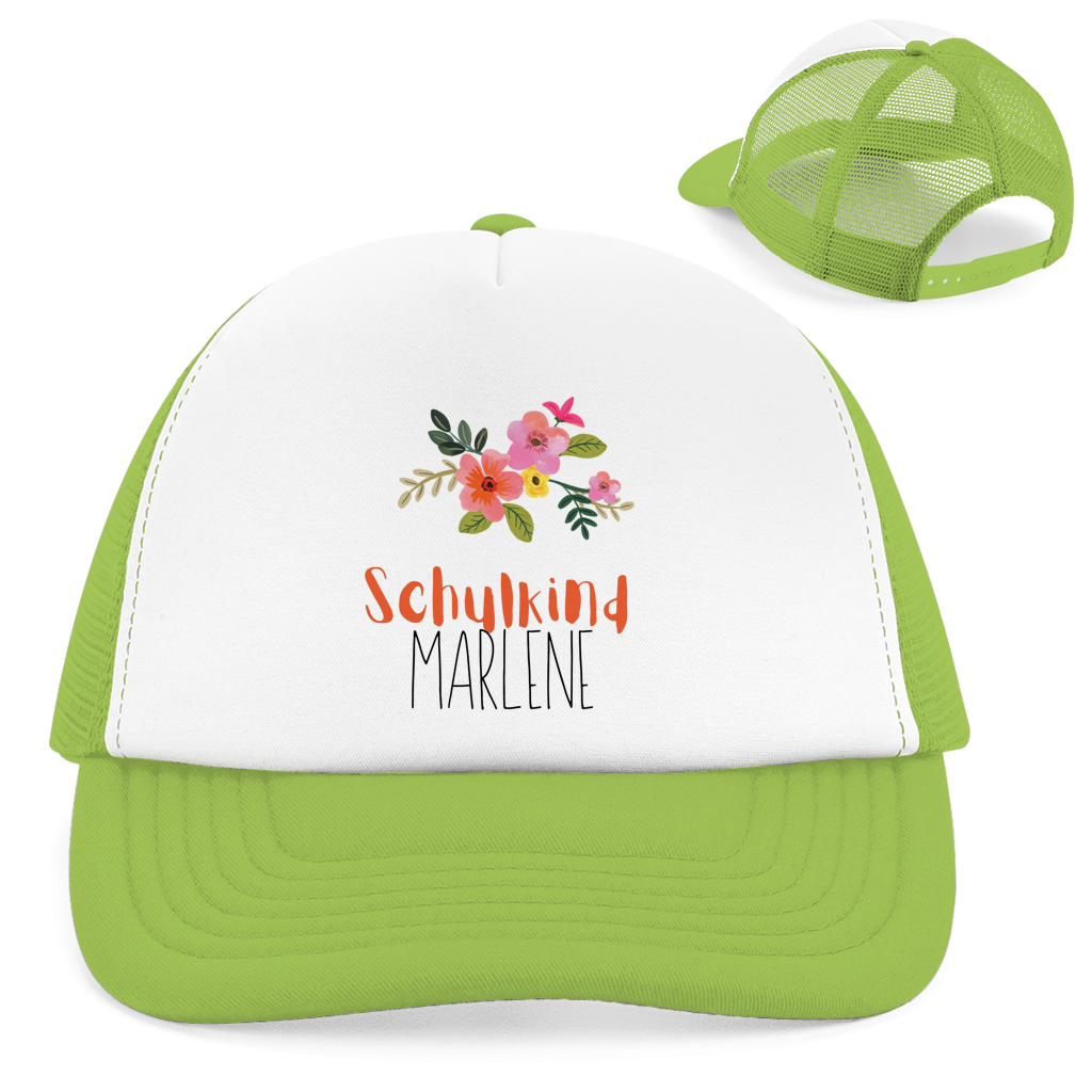 Retro Trucker Cap Blumenkranz