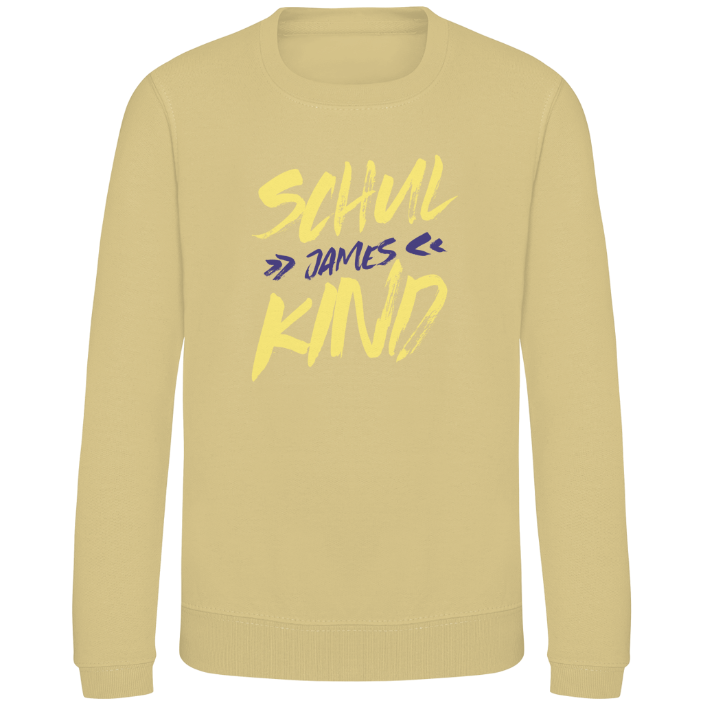 Kinder Sweatshirt Pinsel Name