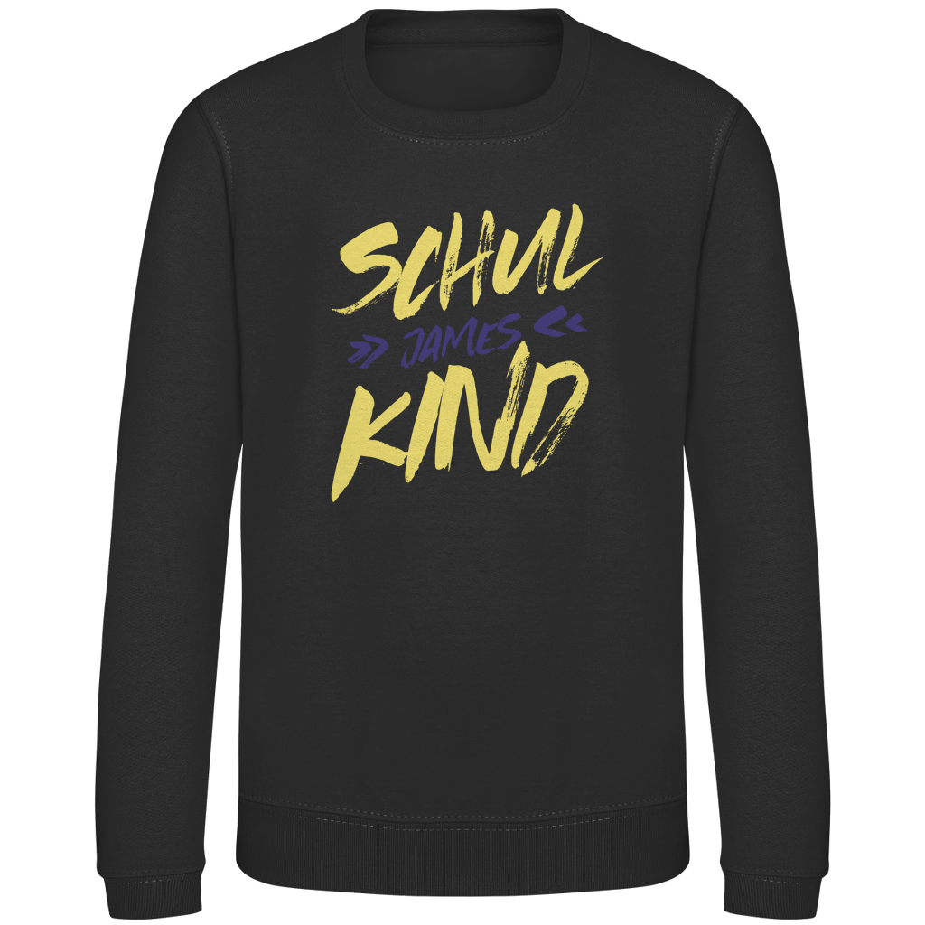 Kinder Sweatshirt Pinsel Name
