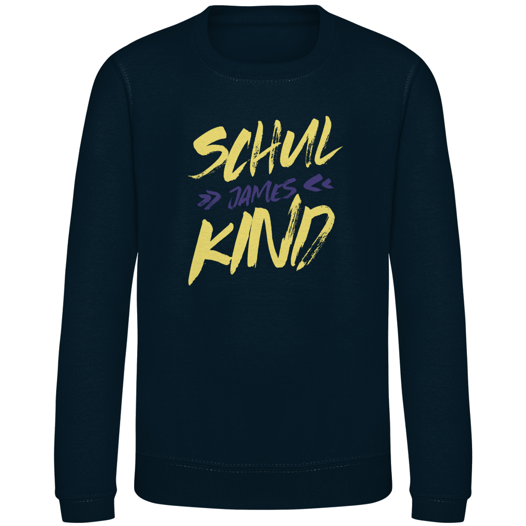 Kinder Sweatshirt Pinsel Name