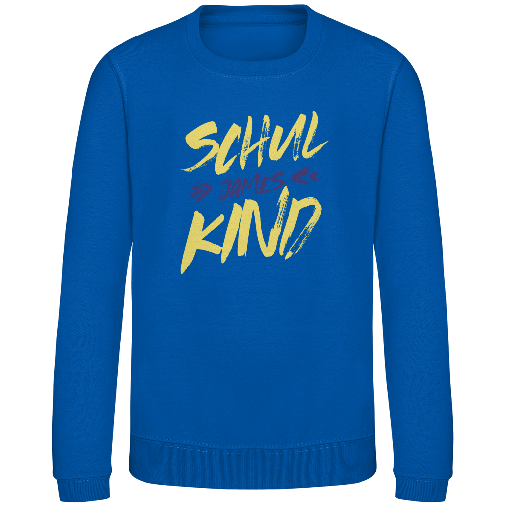 Kinder Sweatshirt Pinsel Name