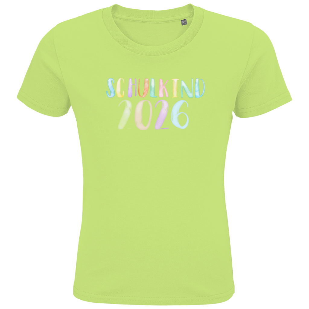 Schulkind T-Shirt "Aquarell 2026"