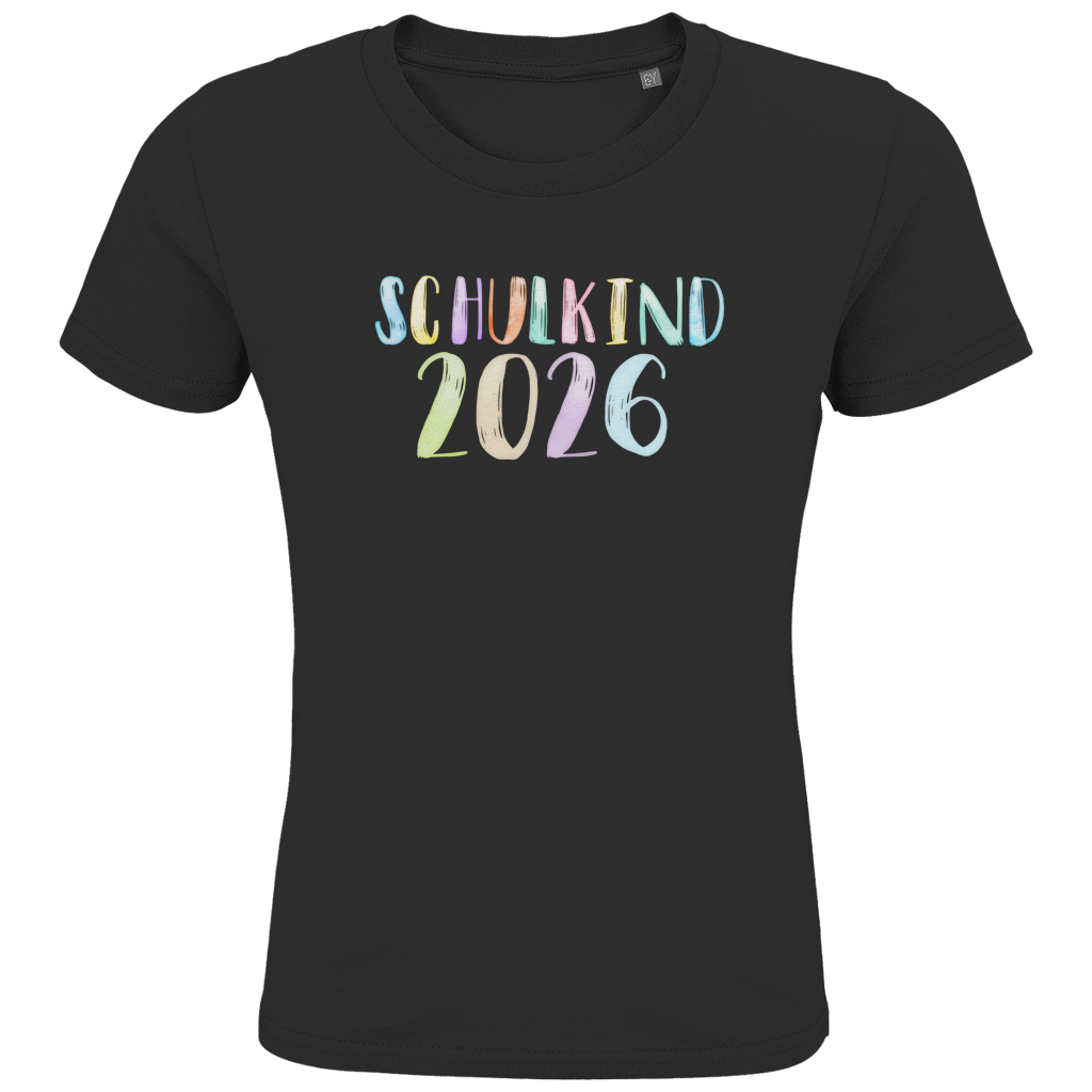 Schulkind T-Shirt "Aquarell 2026"