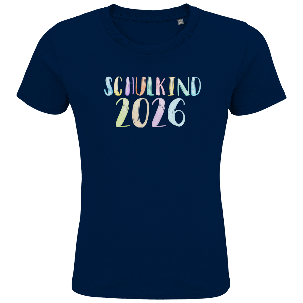 Schulkind T-Shirt "Aquarell 2026"