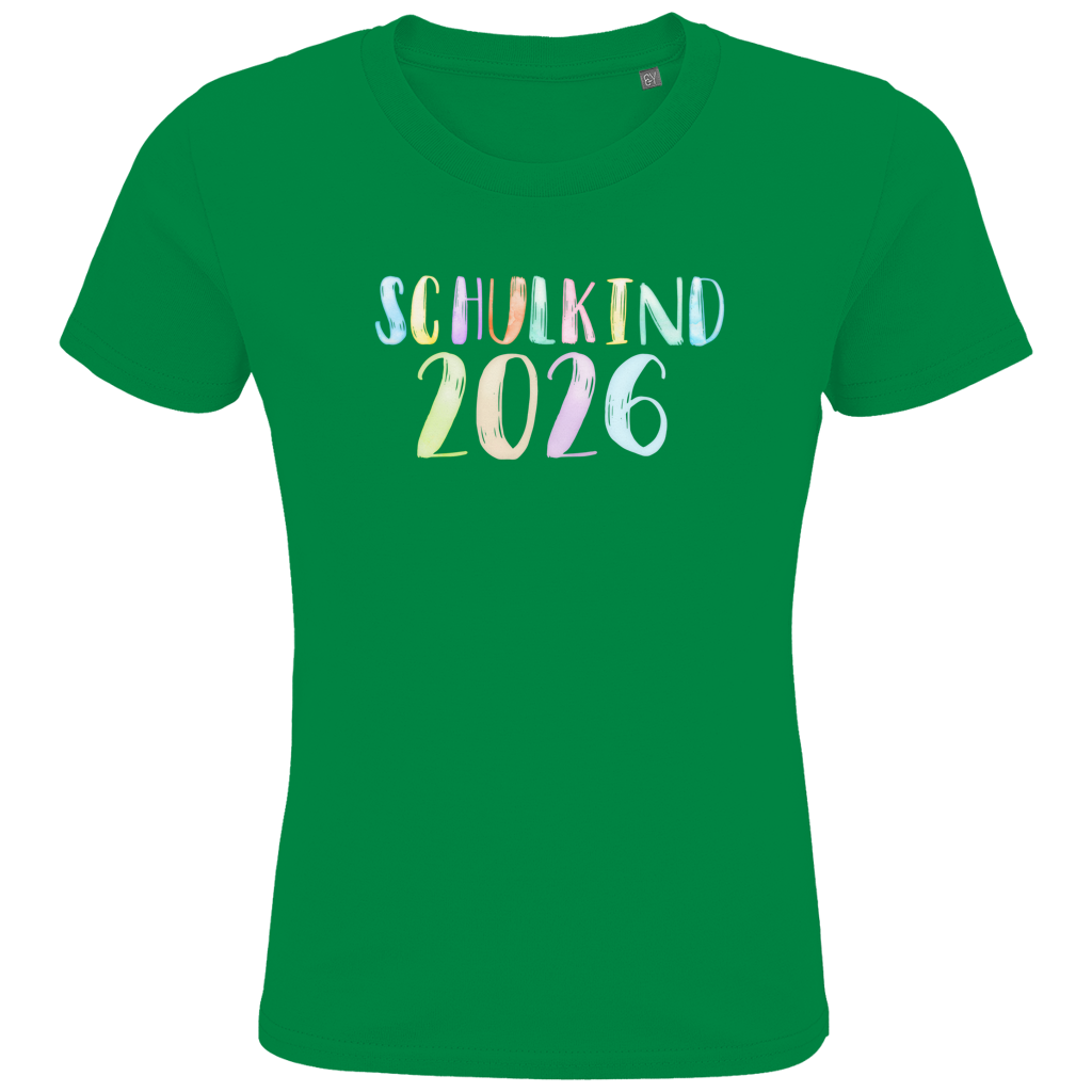 Schulkind T-Shirt "Aquarell 2026"