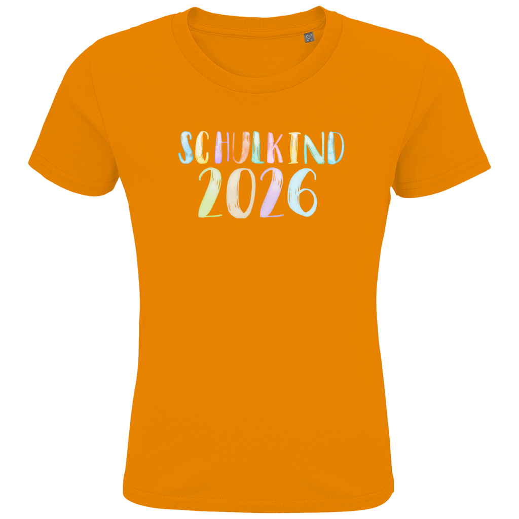 Schulkind T-Shirt "Aquarell 2026"