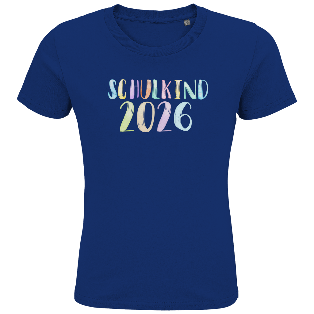 Schulkind T-Shirt "Aquarell 2026"