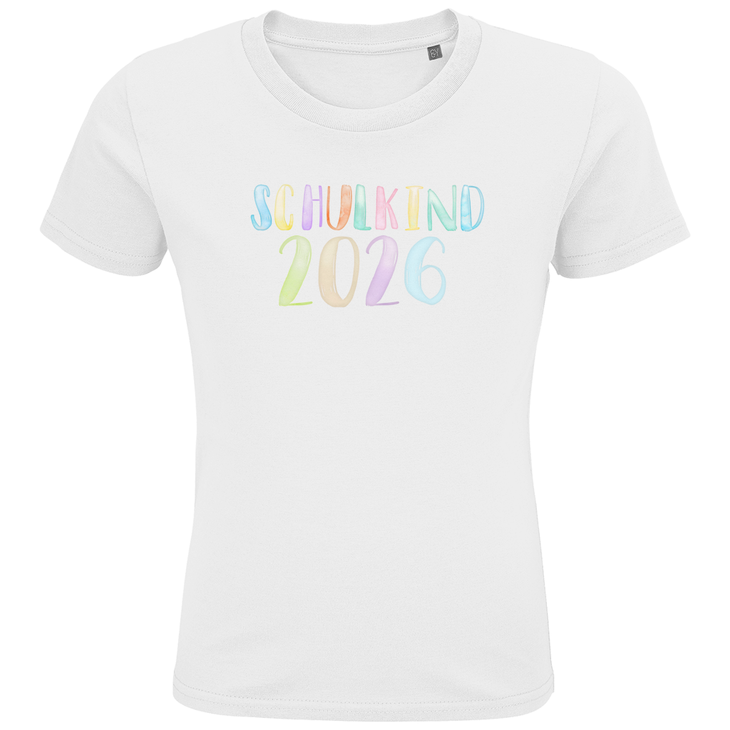 Schulkind T-Shirt "Aquarell 2026"