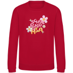 Kinder Sweatshirt Glas Design Blumen