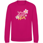 Kinder Sweatshirt Glas Design Blumen