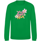Kinder Sweatshirt Glas Design Blumen