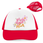Retro Trucker Cap Glas Design Blumen