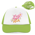 Retro Trucker Cap Glas Design Blumen