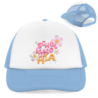 Retro Trucker Cap Glas Design Blumen