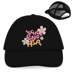 Retro Trucker Cap Glas Design Blumen