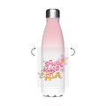 Isoflasche "Glas Design Blumen"  – Robuste Edelstahl-Thermosflasche (500 ml)