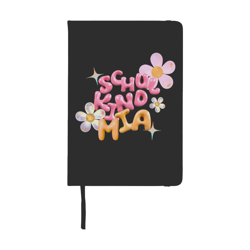 Notizbuch Glas Design Blumen