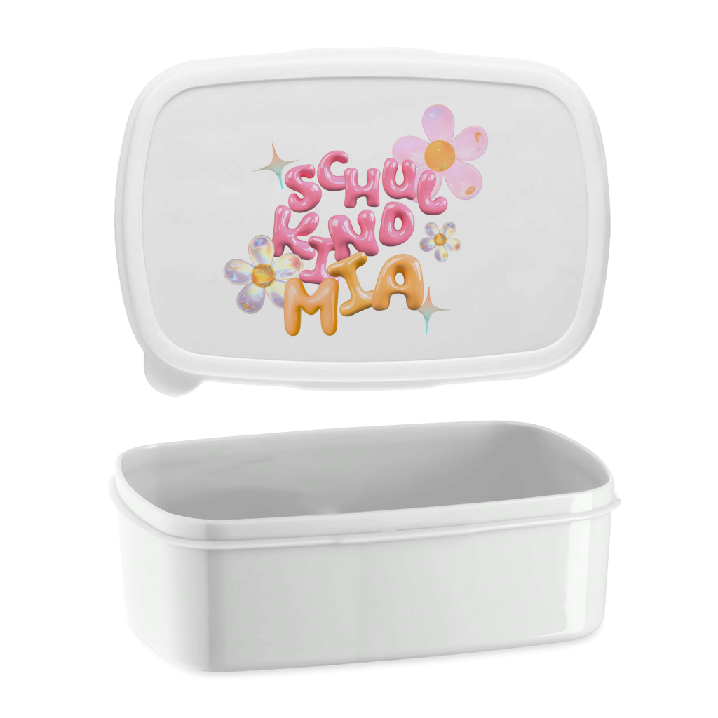 Lunchbox Glas Design Blumen